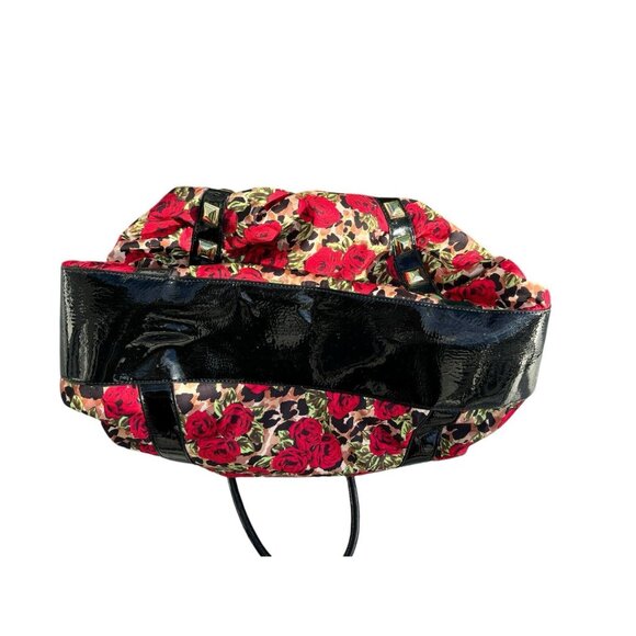 Betsey Johnson Weekender Satchel Duffle Zip Handbag Misty Roses HTF Print - Picture 8 of 9